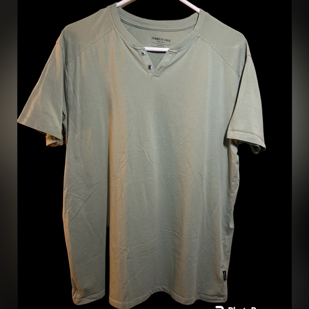 Kenneth Cole Techni-Cole T-Shirt Moss Green Men’s size Large
